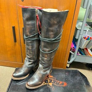 NIB - Freebird Lace Up Tall boots. Size 9